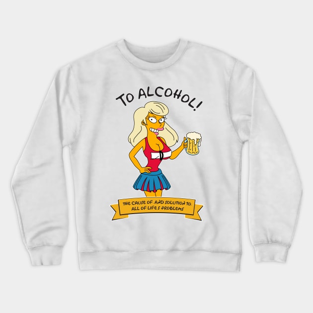 Blonde Duffgirl Crewneck Sweatshirt by Teesbyhugo